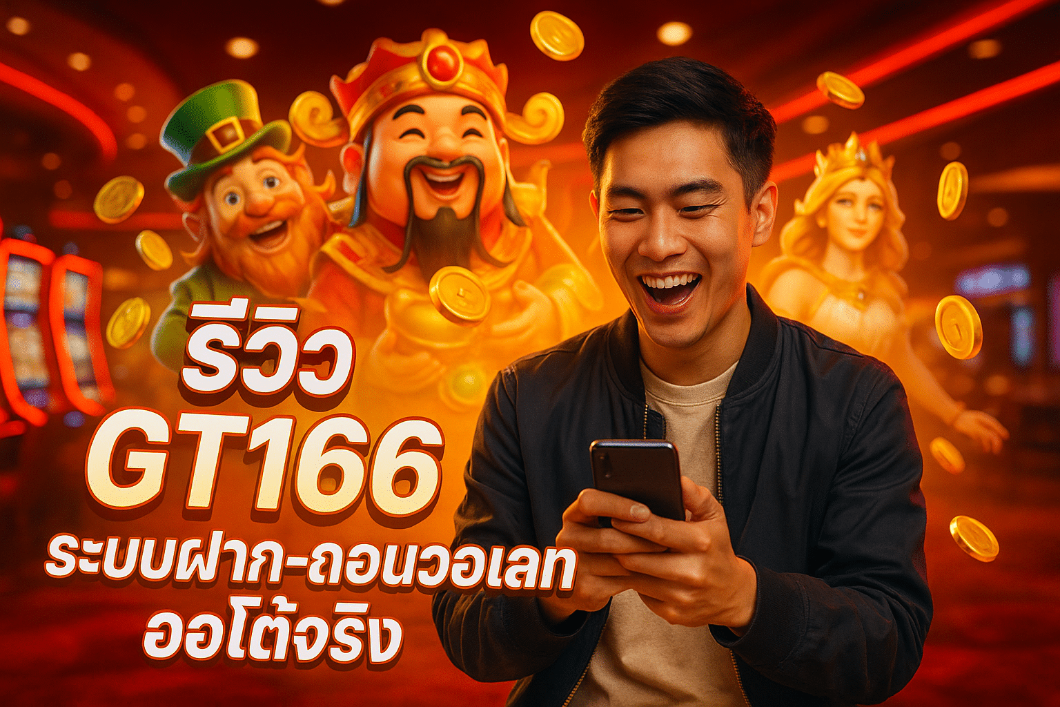 รีวิว GT166 ระบบฝาก-ถอนวอเลท ออโต้จริง