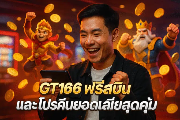 GT166 ฟรีสปิน และโปรคืนยอดเสียสุดคุ้ม