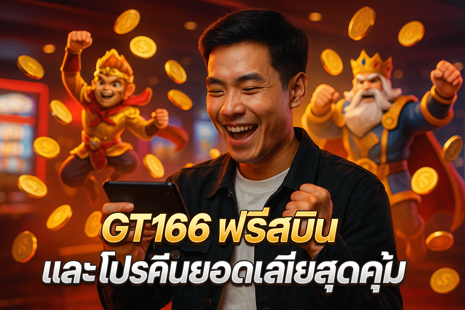 GT166 ฟรีสปิน และโปรคืนยอดเสียสุดคุ้ม